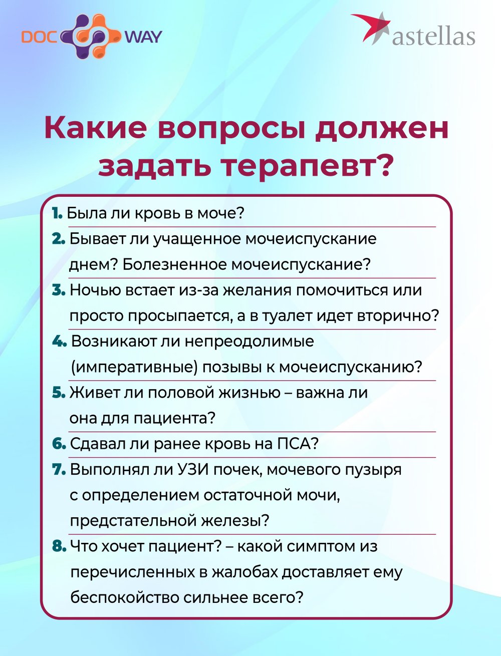 Нарушение мочеиспускания у пациентов-мужчин. Тактика терапевта