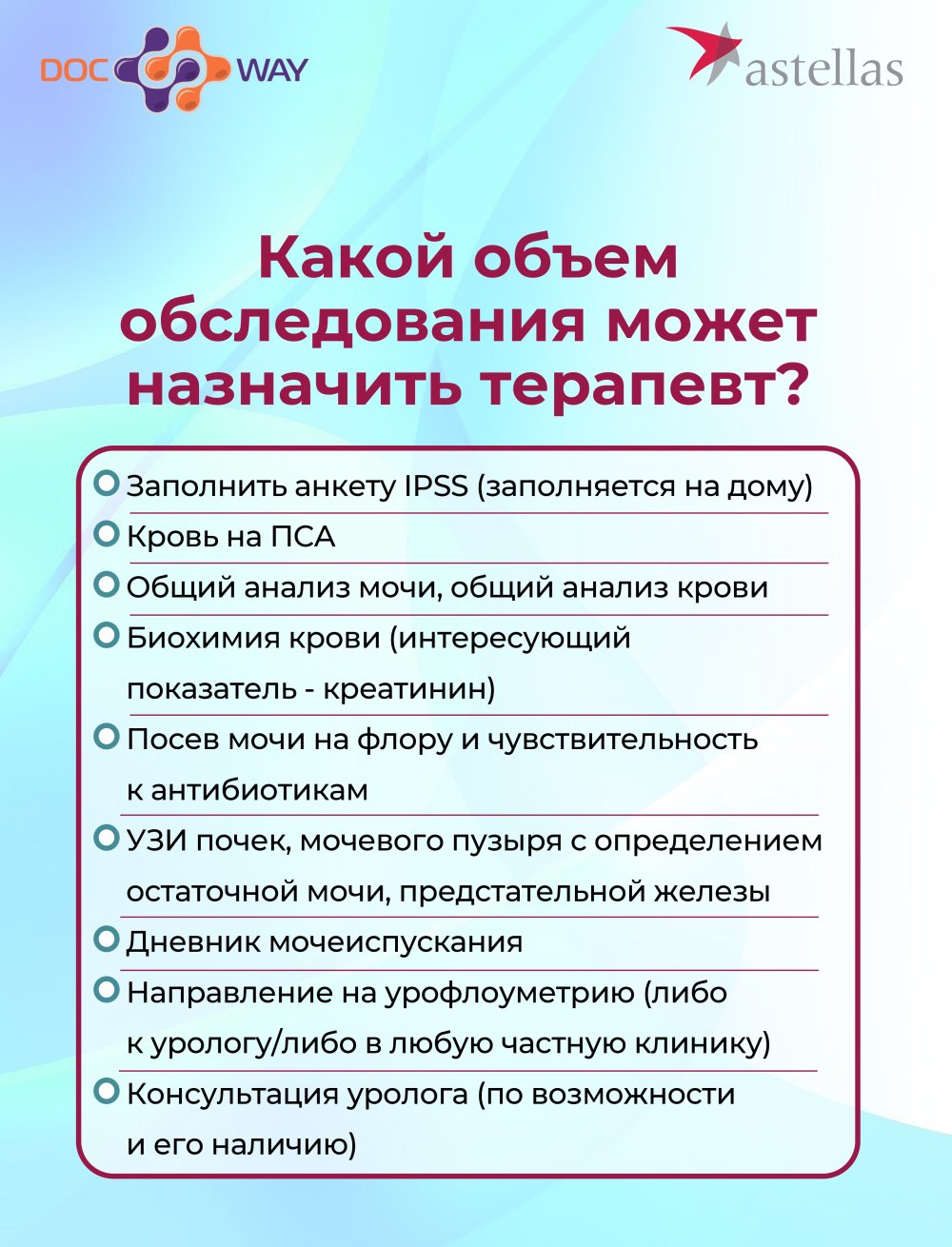 Нарушение мочеиспускания у пациентов-мужчин. Тактика терапевта